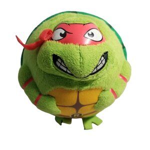 Teenage Mutant Ninja Turtles Ty Green Rafael Round Stuffed Plush Animal Toy  5"